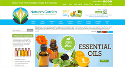 Desktop Screenshot of naturesgardencandles.com